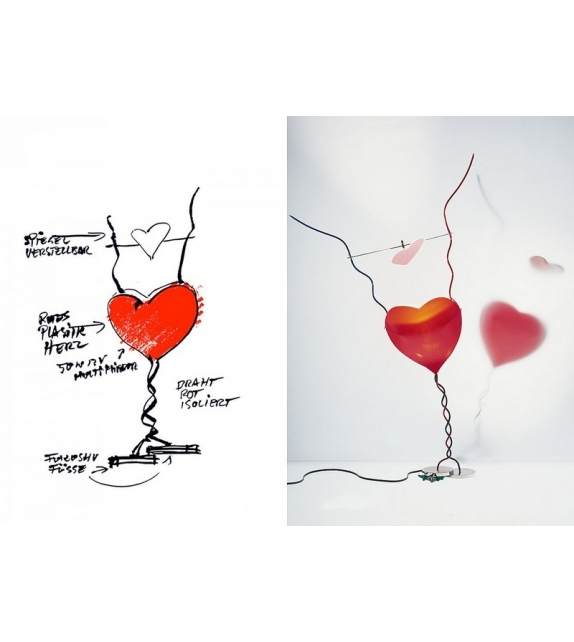 One From The Heart Ingo Maurer Lampada da Tavolo