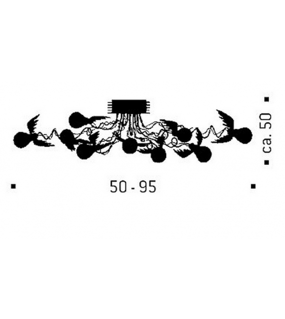 Birdie's Nest LED Ingo Maurer Ceiling Lamp