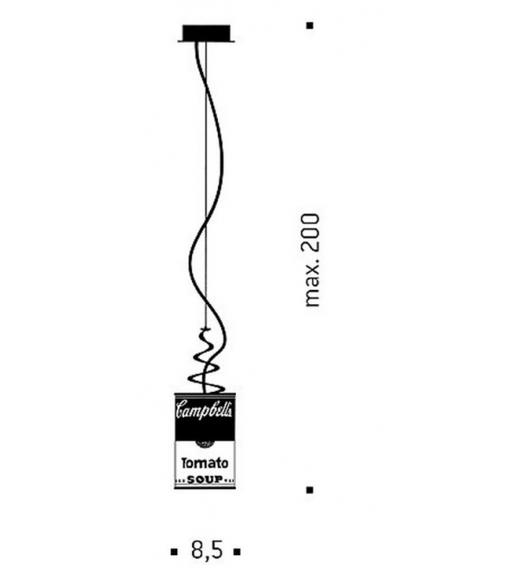 Canned Light LED Ingo Maurer Suspension