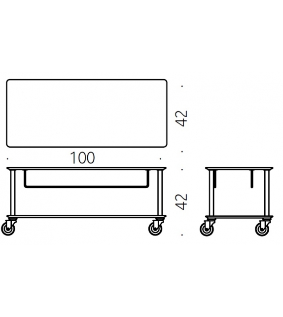 Moby 2 DePadova TV Trolley