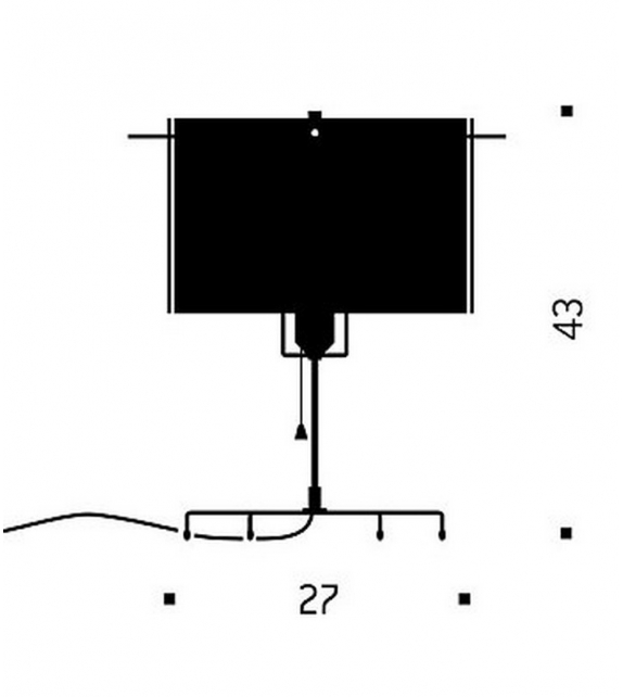 24 Karat Blau T Ingo Maurer Lámpara de Mesa