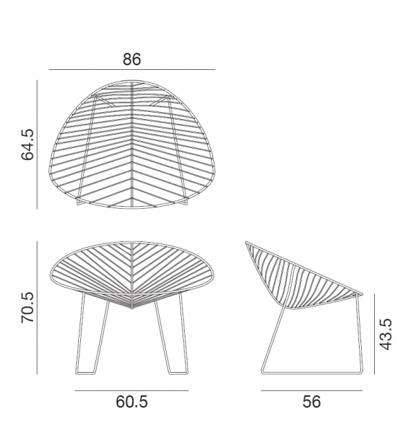 Leaf Arper Poltroncina Lounge 1803