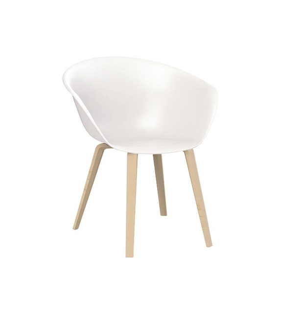 Duna 02 Arper Sessel Mit Gestell Aus Holz