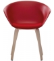 Duna 02 Arper Armchair With Cushion & Wooden Legs