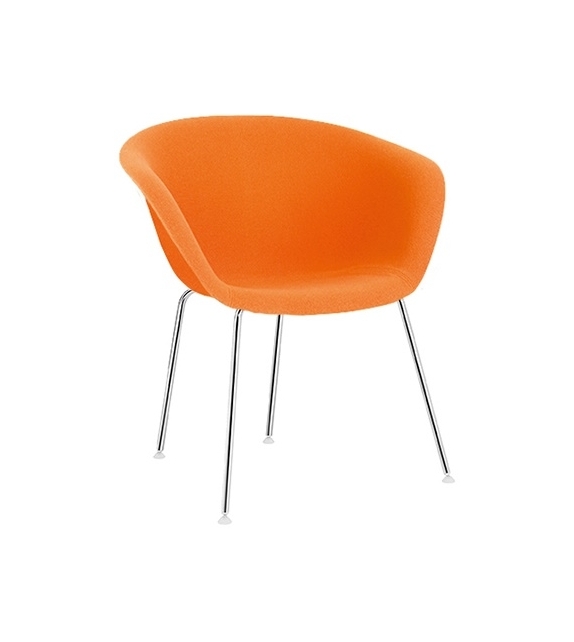 Duna 02 Arper Fauteuil Rembourré Avec 4 Pieds En Acier