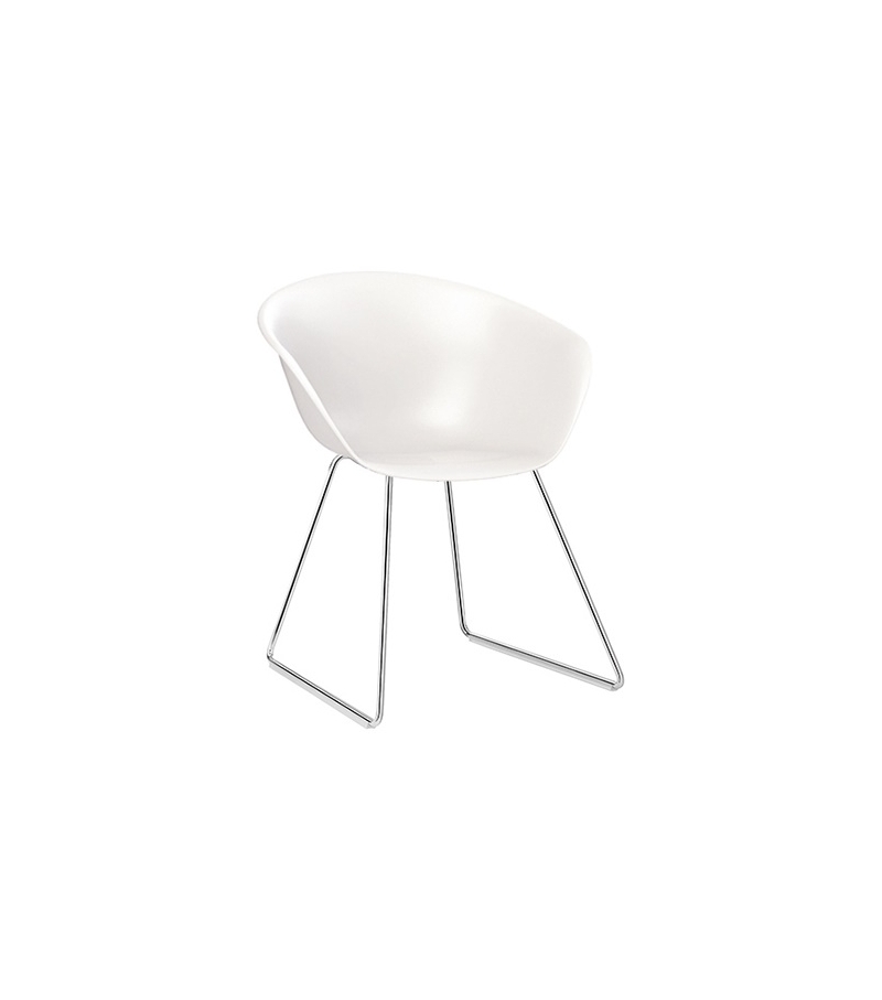 Duna 02 Arper Armchair With Slade Base