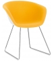 Duna 02 Arper Armchair With Slade Base & Front Face Upholstery