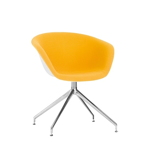 Duna 02 Arper Fauteuil Sur Piètement Pivotant Avec Revêtement Antérieur