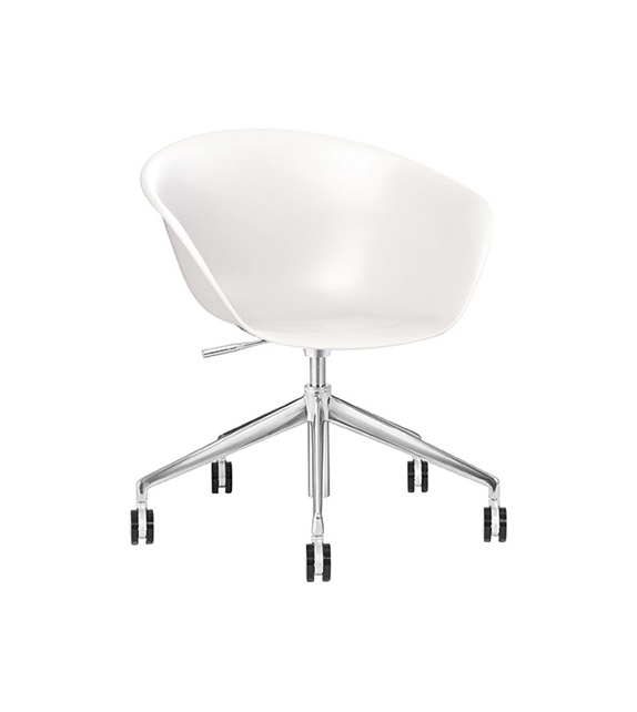 Duna 02 Arper Fauteuil Avec 5 Branches Sur Roulettes