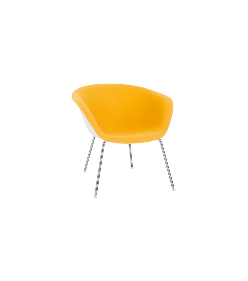 Duna 02 Arper Fauteuil Lounge Avec Revêtement Antérieur