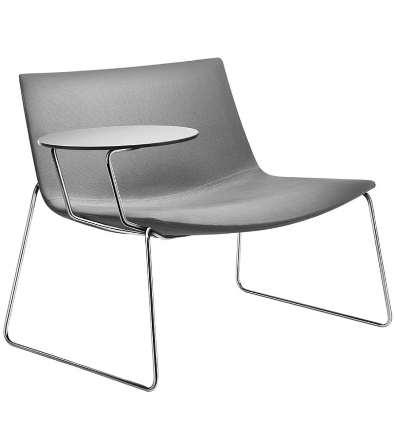 Catifa 80 Arper Lounge With Sled Base & Writing Table
