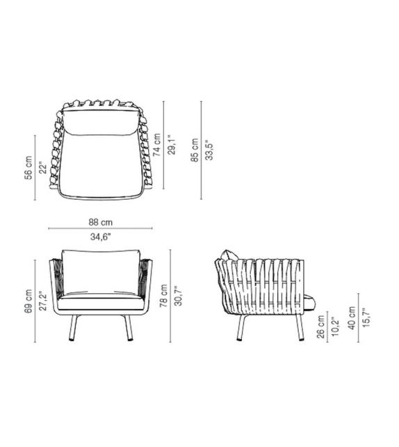 Tosca Tribù Fauteuil