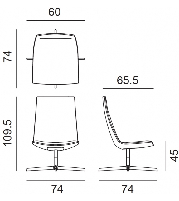 Catifa 60 Office Arper Butaca