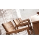 Kos Teak Tribù Chaise avec Accoudoirs