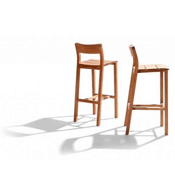 Kos Teak Tribù Taburete De Bar