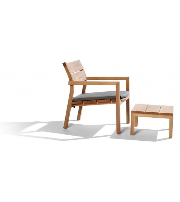 Kos Teak Tribù Sillón Baja Con Cojín