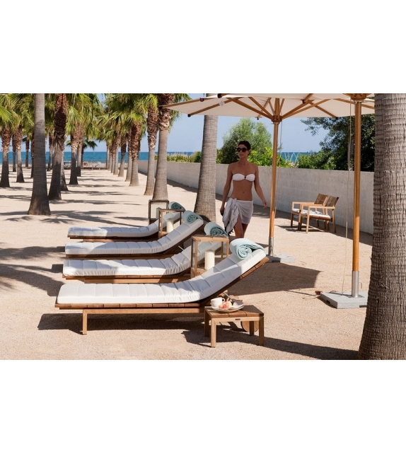 Kos Teak Tribù Adjustable Lounger