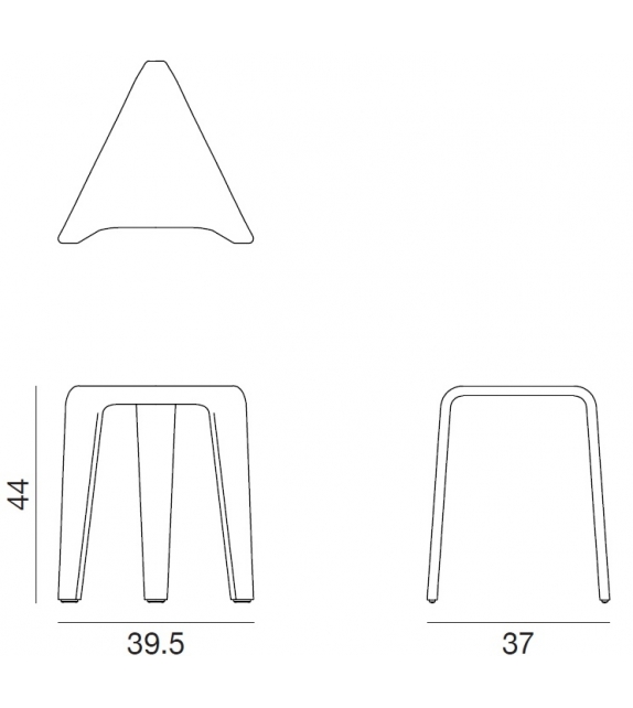 Ply Arper Sgabello Basso