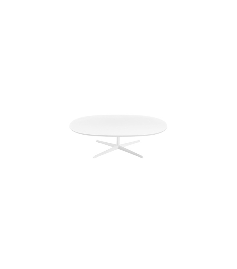 Eolo Arper Petit Table Ovale Avec Plateu MDF