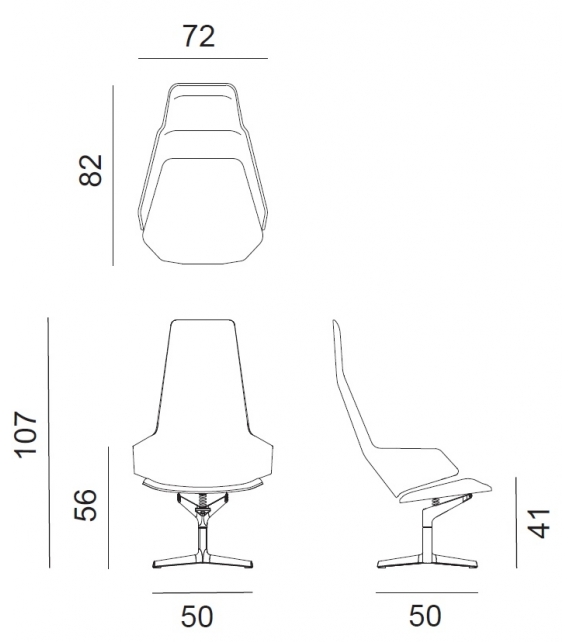 Aston Lounge Arper Fauteuil