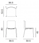 Catifa 46 Arper Chair With Steel Legs