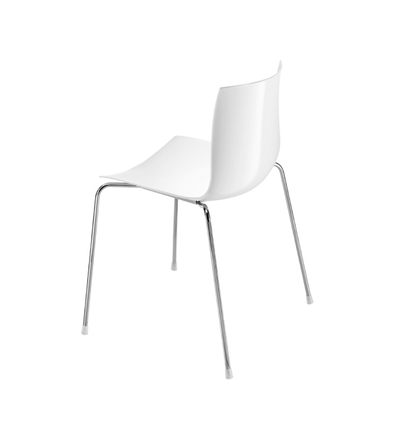 Catifa 46 Arper Sedia Con Gambe In Acciaio