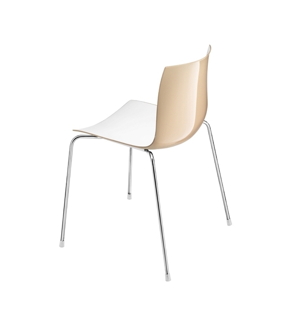 Catifa 46 Arper Sedia Con Gambe In Acciaio