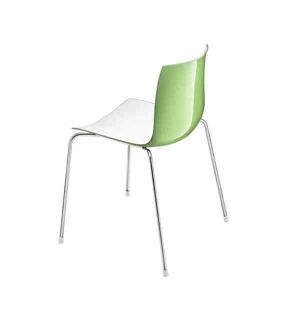 Catifa 46 Arper Chaise Con 4 Pieds En Acier