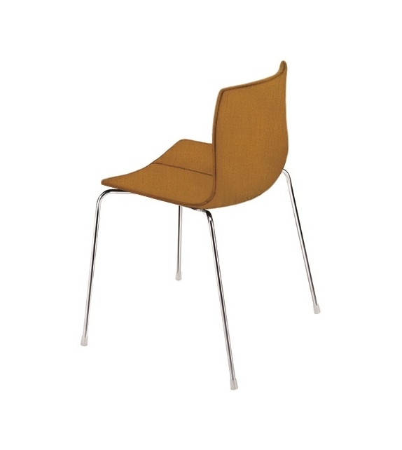 Catifa 46 Arper Sedia Con Rivestimento e Gambe In Acciaio