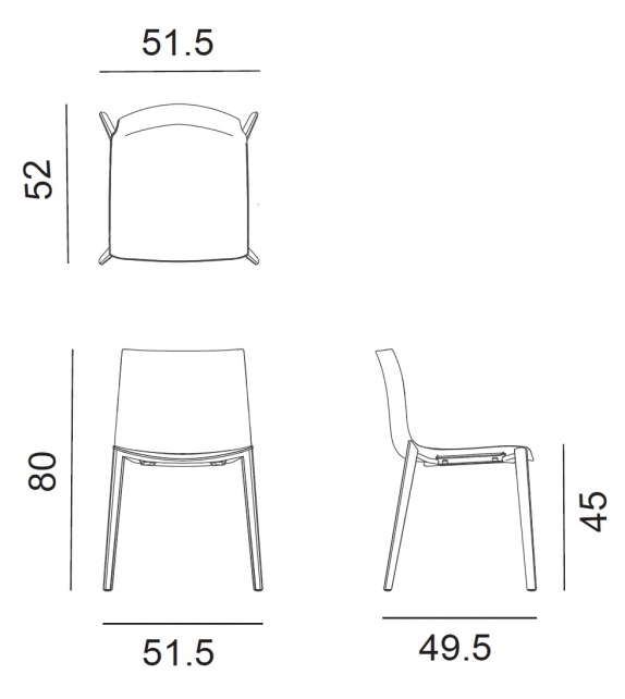 Catifa 46 Arper Sedia In Legno