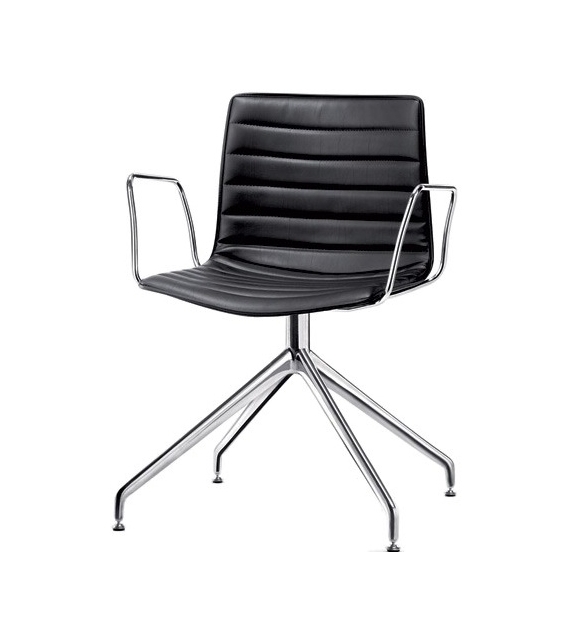 Catifa 46 Arper Chaise Rembourrée Sur Piètement Pivotant 