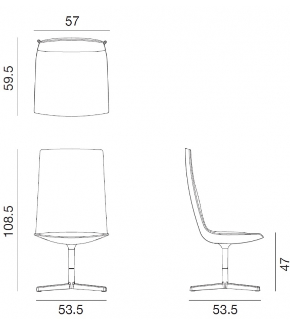Catifa Sensit Office Arper Chaise