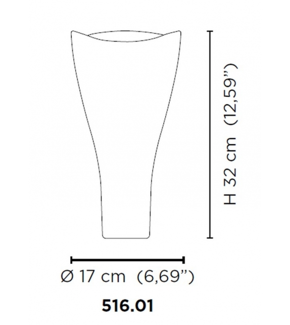 Battuti 516.01 Venini Vase
