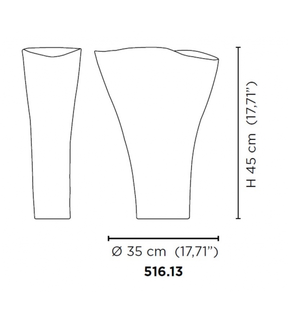 Battuti 516.13 Venini Vase