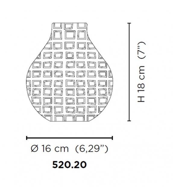 Murrine Romane 520.20 Venini Vase