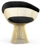 Platner Knoll Arm Chair In Gold