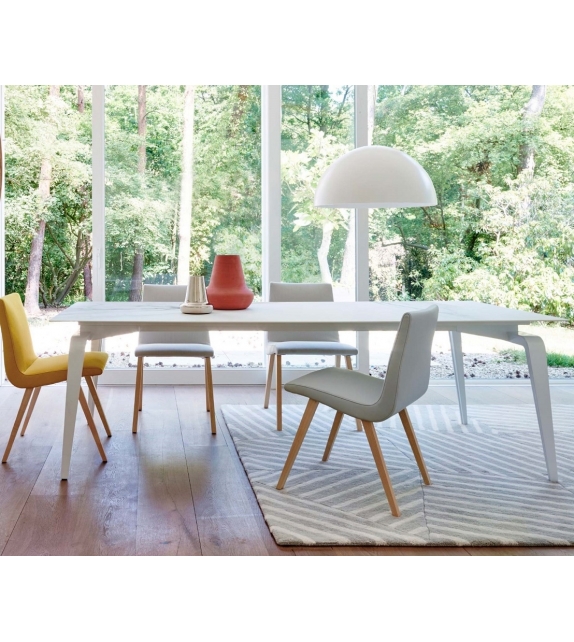 Odessa Ligne Roset Table Avec Plateau En Grès Céramique