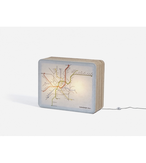 Metrò Kubedesign Mesita - Lámpara