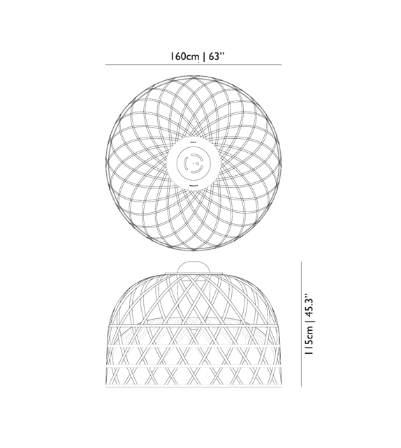 Emperor, lampada a sospensione