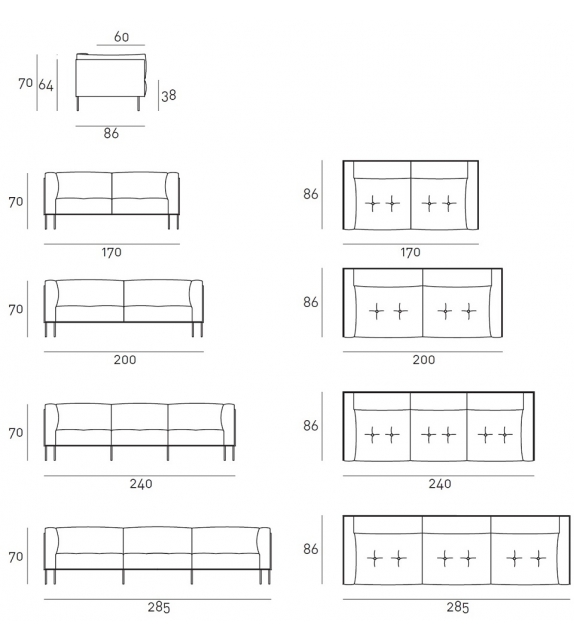 Rod Living Divani Sofá