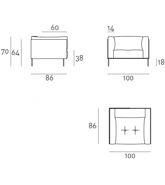 Rod Living Divani Poltrona