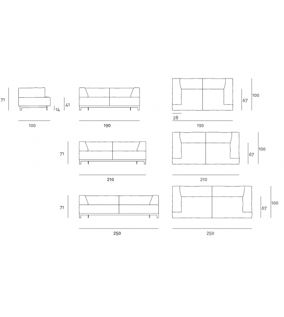 Metrocubo Living Divani Sofa