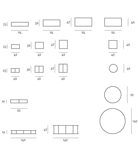 Ile Living Divani Table Basse Indoor