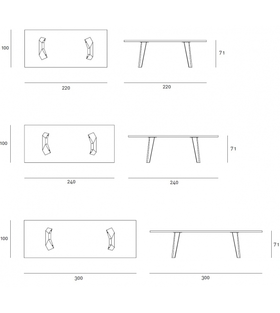 Wedge Living Divani Table Outdoor