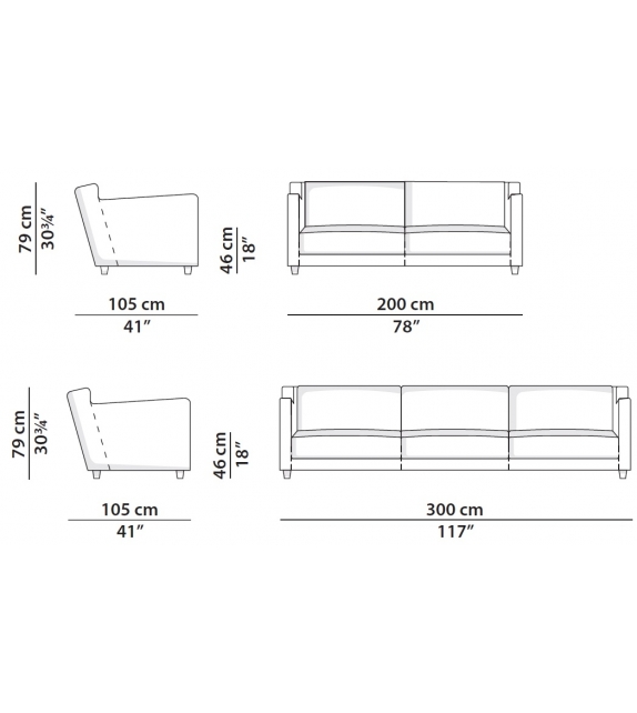 Bergère Longe Baxter Canapé