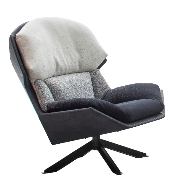 Clarissa Moroso Fauteuil Avec Piétement De Métal