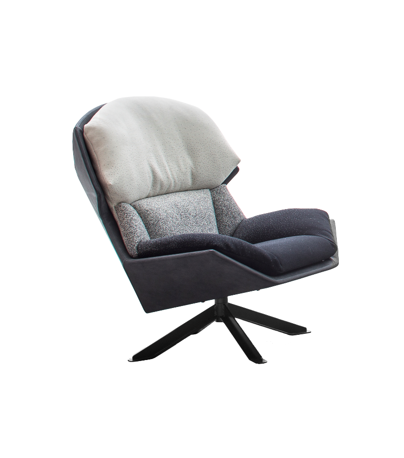 Clarissa Moroso Sessel mit Metallgestell