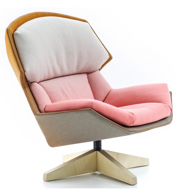 Clarissa Moroso Fauteuil Avec Piétement De Bois