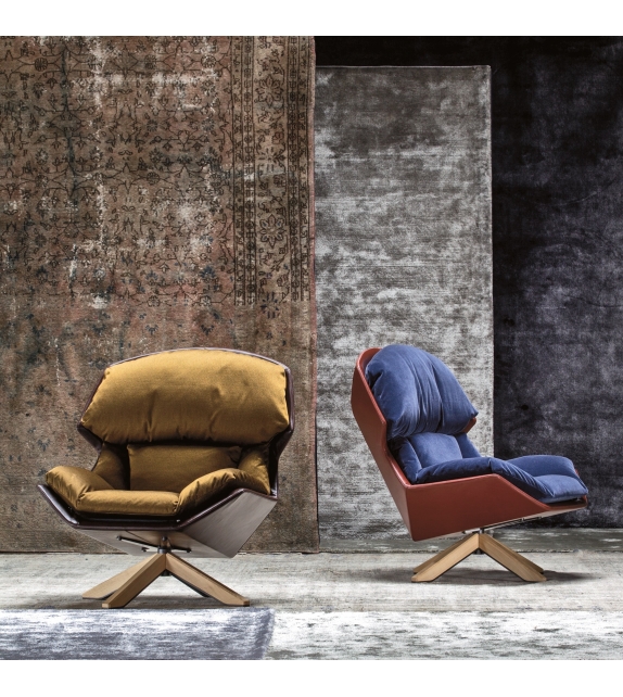 Clarissa Moroso Butaca Con Base De Madera