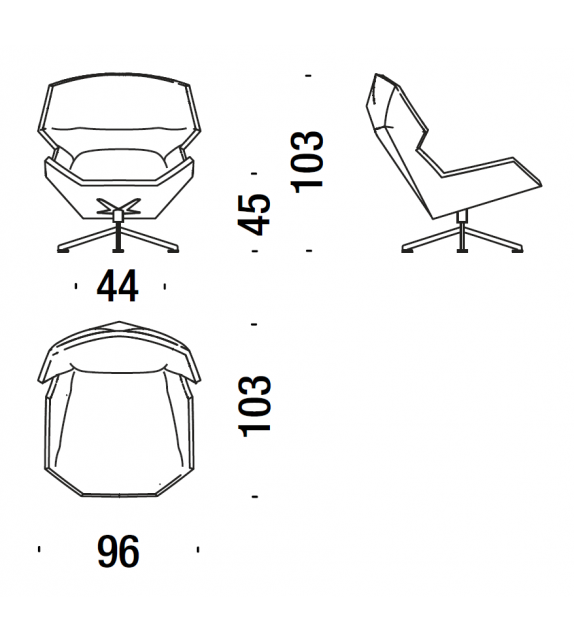 Clarissa Moroso Fauteuil Avec Piétement De Métal